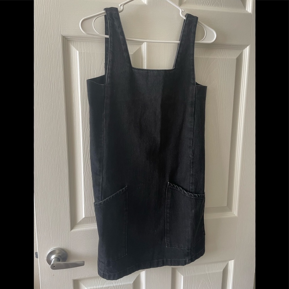 TopShop black, denim dress